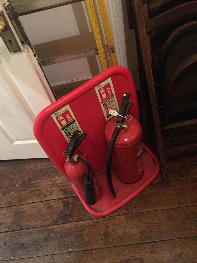 staircase safety, safety first, fire proof, fire safety, fire extinguisher,