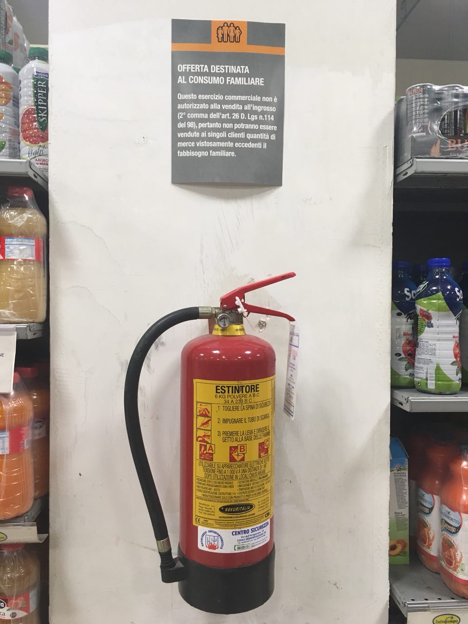 estintore in offerta, extinguisher deal, extinguisher offer