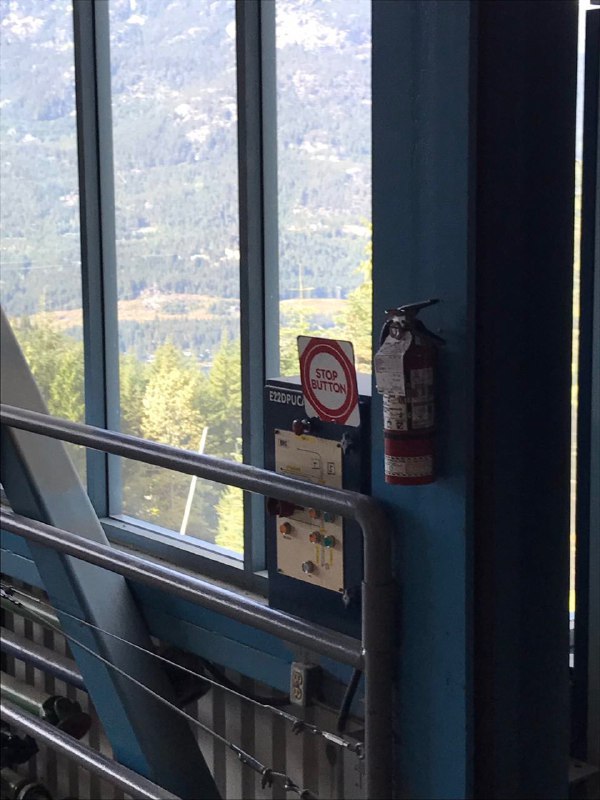 stop button extinguisher