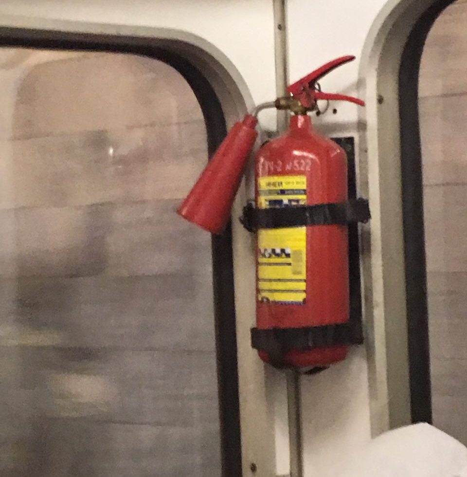 moscow russia metro fire extinguisher, moscow russia subway fire extinguisher