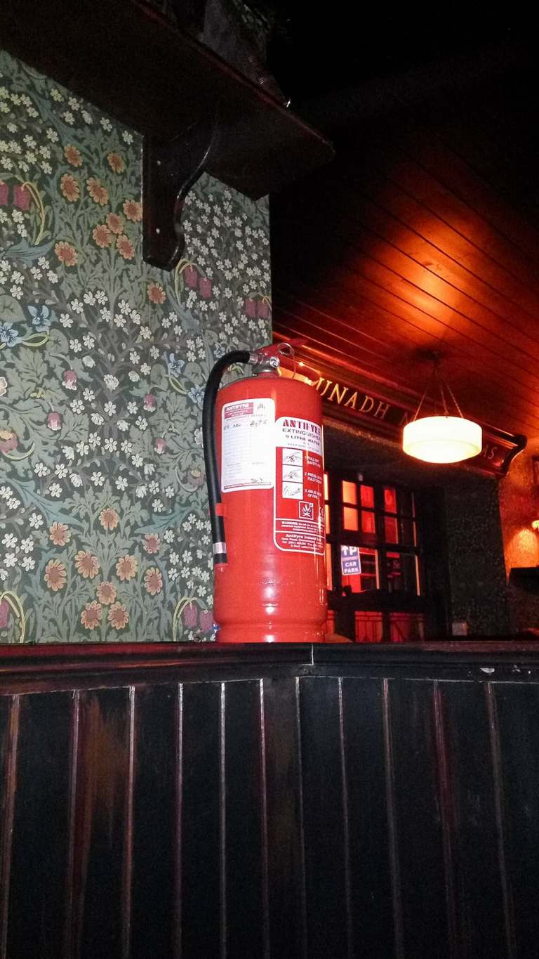 extinguisher in a shelf - Stefania bardi, Limerick Ireland, extinguisher shop, extinguisher pub