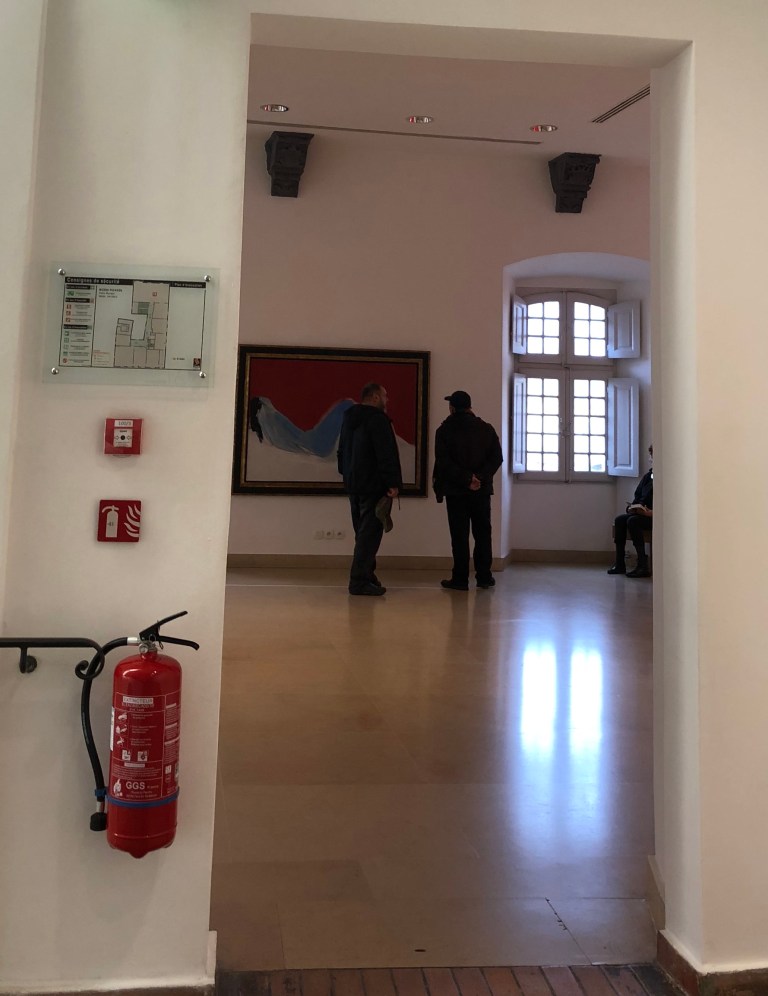 picasso museum antibes, extinguisher in antibes museum