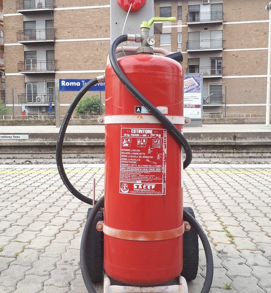 station extinguishers, train station extinguishers, metro extinguishers