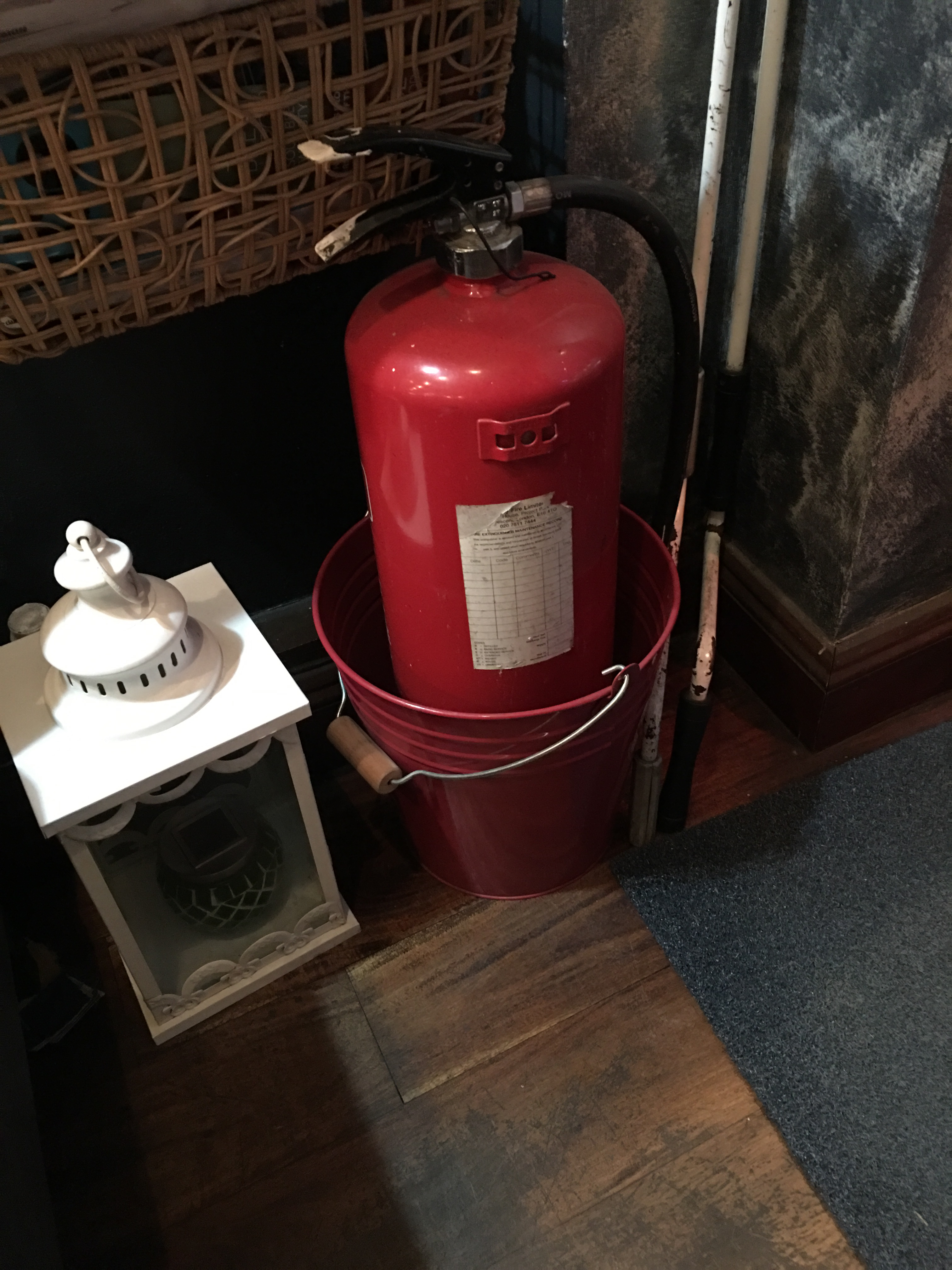 funny extinguishers, bucket fire extinguishers