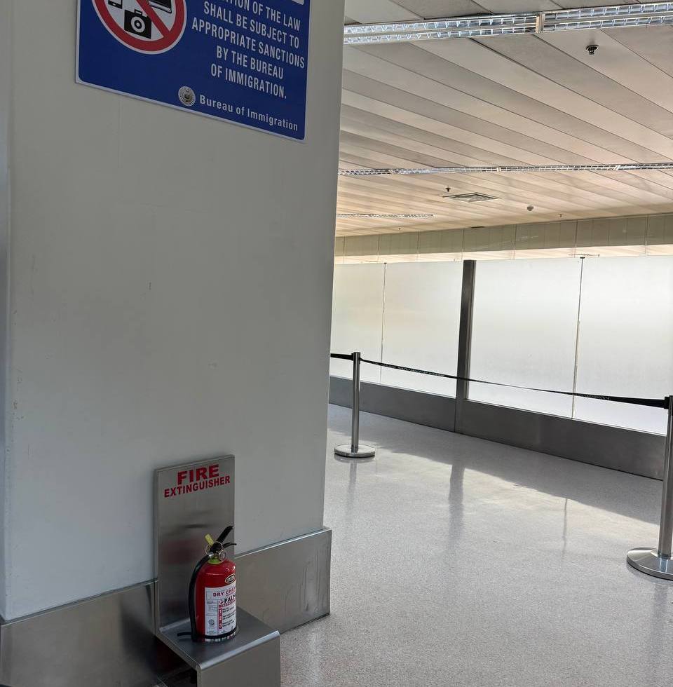 Extinsguishe spotted at Manila Airport Immigration Area in Manila, Philippines